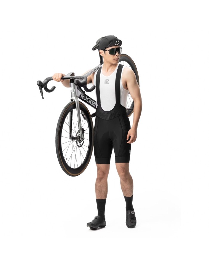 Rockbros YDDK009 Men's Cycling Bib Shorts with Pad Size XXL - Black Rockbros YDDK009 Men's Cycling Bib Shorts with Pad Size XXL - Black
