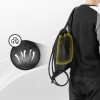 Rockbros D49-2 sports backpack bag with drawstring, zipper pocket and ventilated back 9 l - black Rockbros D49-2 sports backpack bag with drawstring, zipper pocket and ventilated back 9 l - black