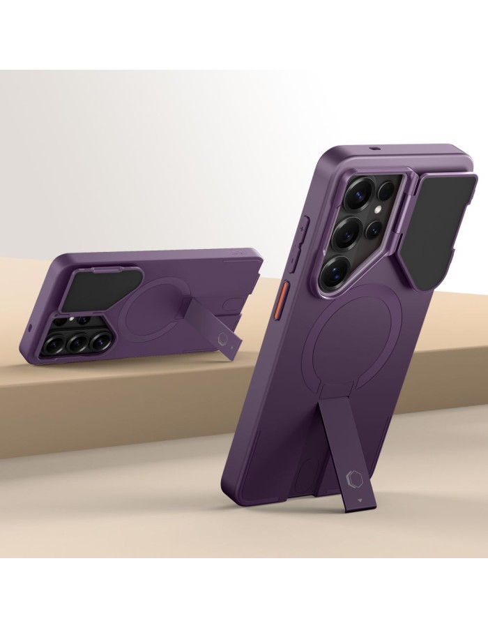 Tech-Protect Kevlar Aura MagSafe Case for Samsung Galaxy S26 Ultra - Purple Tech-Protect Kevlar Aura MagSafe Case for Samsung Galaxy S26 Ultra - Purple