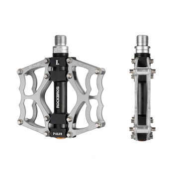 Rockbros JT201012LS 2010-12L Aluminum Platform Bicycle Pedals - Silver