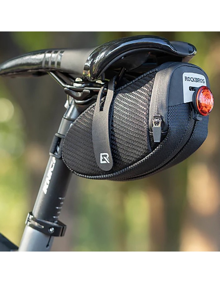 Rockbros B74 Bicycle Saddle Bag 0.75L - Black Rockbros B74 Bicycle Saddle Bag 0.75L - Black