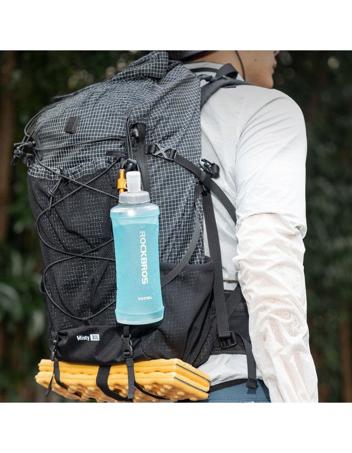 Rockbros 350017002 soft flask running water bottle 500 ml - light blue