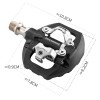 Rockbros M108 Nylon Half-Lock Double-Sided Bicycle Pedals - Black