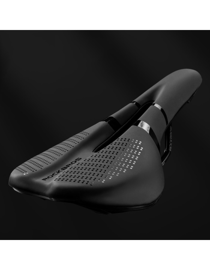 Rockbros 8182 city bicycle saddle, comfortable, anatomical - black