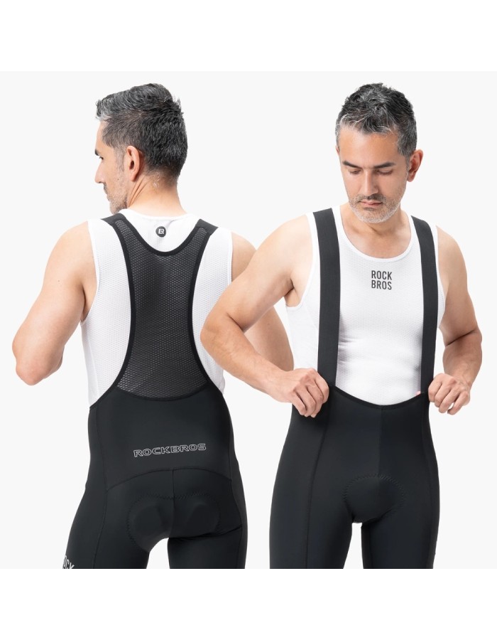 Rockbros 200021 Long Cycling Bib Shorts with Pad Size L - Black Rockbros 200021 Long Cycling Bib Shorts with Pad Size L - Black