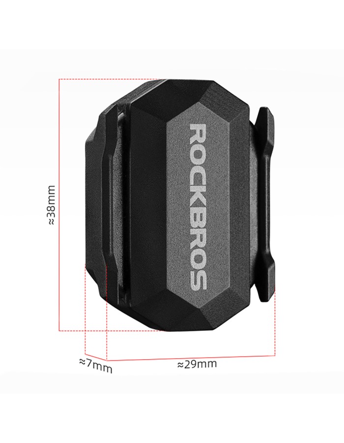 Rockbros C3 ANT+ / Bluetooth 2-in-1 Speed ​​or Cadence Sensor - Black