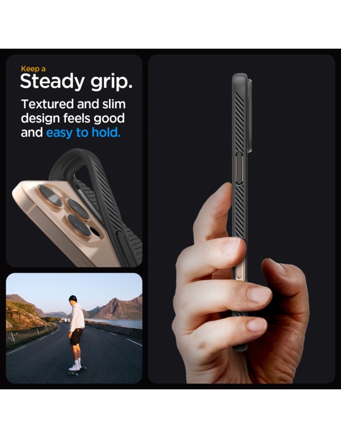 Spigen Liquid Air Case for iPhone 16 Pro Max - Black