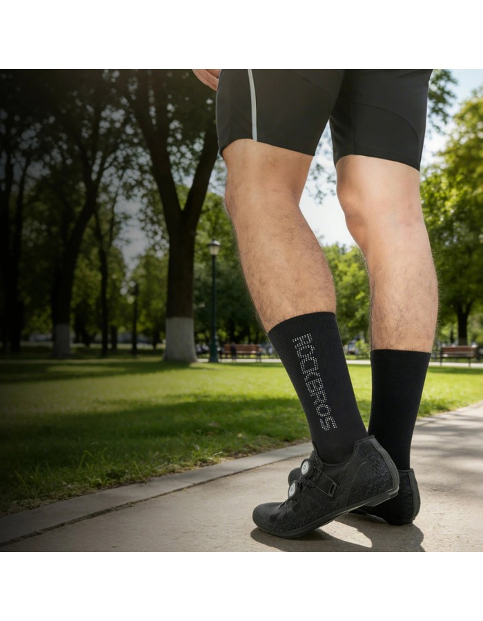 Rockbros 490067002 Reflective Cycling Socks S - Black Rockbros 490067002 Reflective Cycling Socks S - Black