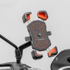 Rockbros HW-117 Handlebar Clamp Phone Holder - Black and Orange Rockbros HW-117 Handlebar Clamp Phone Holder - Black and Orange