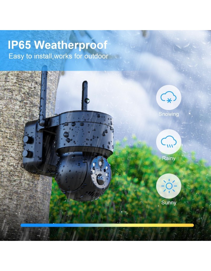 WOOX R3569 Outdoor Battery Camera 3MP PTZ with Solar Panel WOOX R3569 Outdoor Battery Camera 3MP PTZ with Solar Panel
