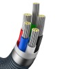 Baseus Cable Lightning to USB-C Crystal Series 2.0m White