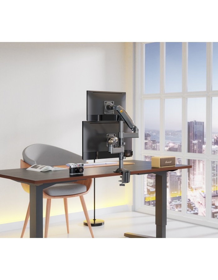NBMounts H180 Twin Arm Gas Desktop Monitor Mount (upgraded version)