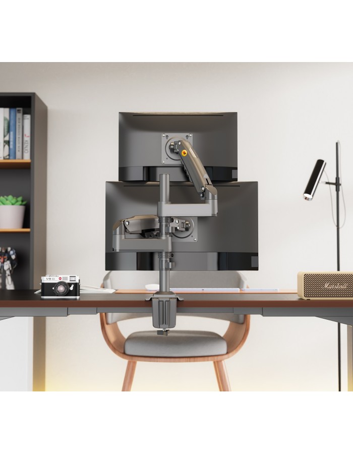 NBMounts H180 Twin Arm Gas Desktop Monitor Mount (upgraded version)