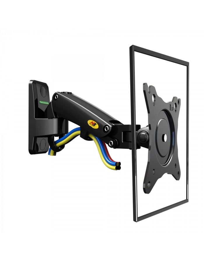 NBmounts F120 Gas Strut TV/Monitor Wall Mount Single Arm 10x10