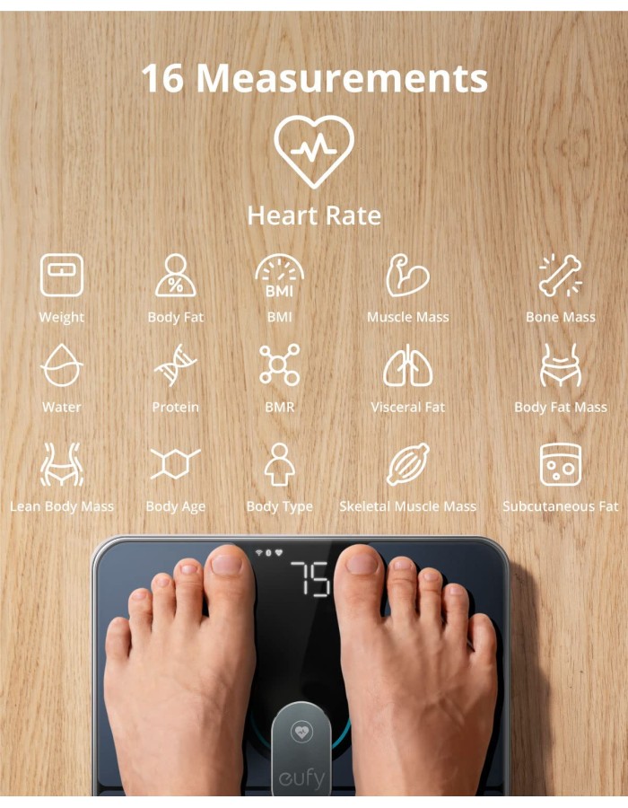 Anker Eufy Home Smart Scale P2 Pro Black Anker Eufy Home Smart Scale P2 Pro Black
