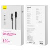 Baseus Cable USB-C to USB-C Tungsten Gold 240W 3.0m Black