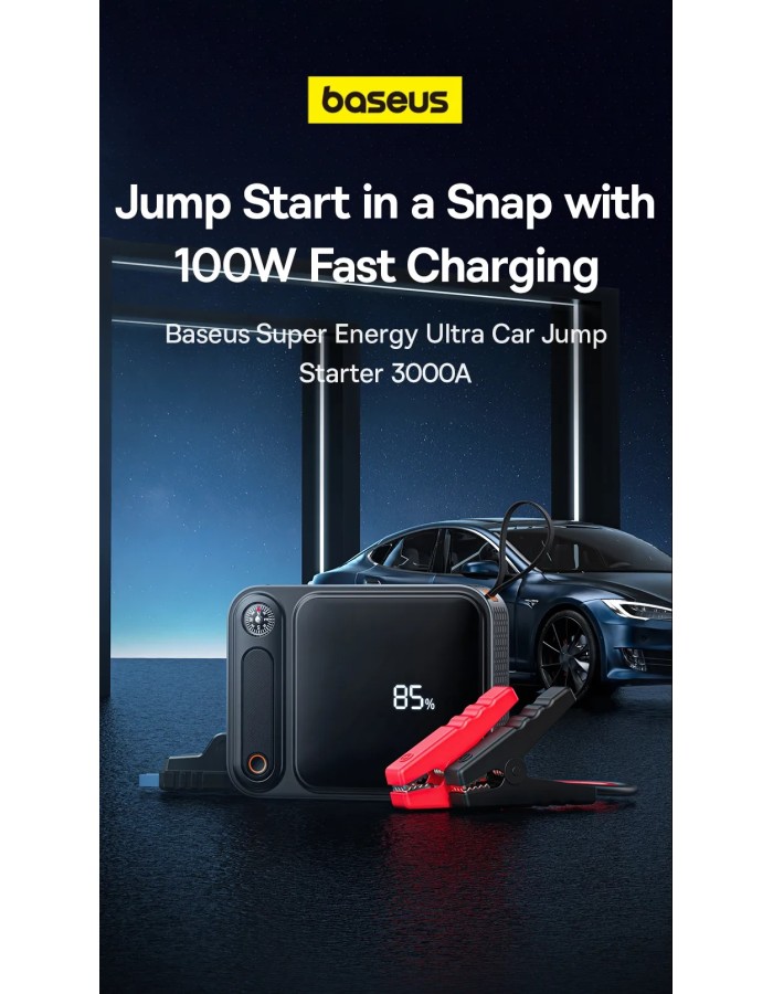 Baseus Car Jump Start Booster & Powerbank 26800maH 3000A
