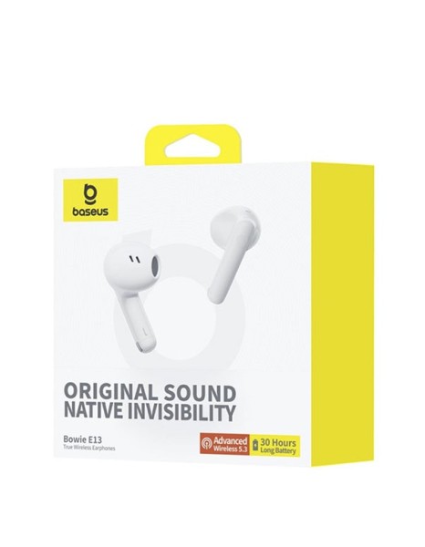 Baseus Headphones In Ear TWS Bowie E13 Moon White