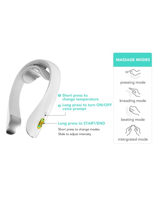 SKG K5 Pro Neck Massager with 4 modes of Pulse & 3 Level Heating