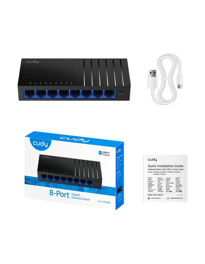 Cudy GS108D 8-Port Gigabit Ethernet Switch