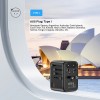 Unitek Charge Wall 65W Travel Adapter 3xUSBC+USBA Black P1122A Unitek Charge Wall 65W Travel Adapter 3xUSBC+USBA Black P1122A