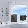 Unitek Charge Wall 65W Travel Adapter 3xUSBC+USBA Black P1122A