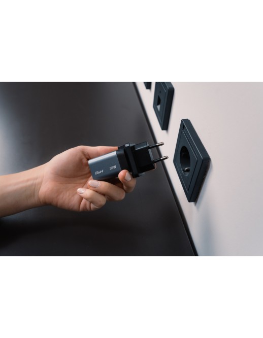 Verbatim Wall GaN Charger 35W USB-C USB-A (UK/EU/US) GNC-35 Verbatim Wall GaN Charger 35W USB-C USB-A (UK/EU/US) GNC-35