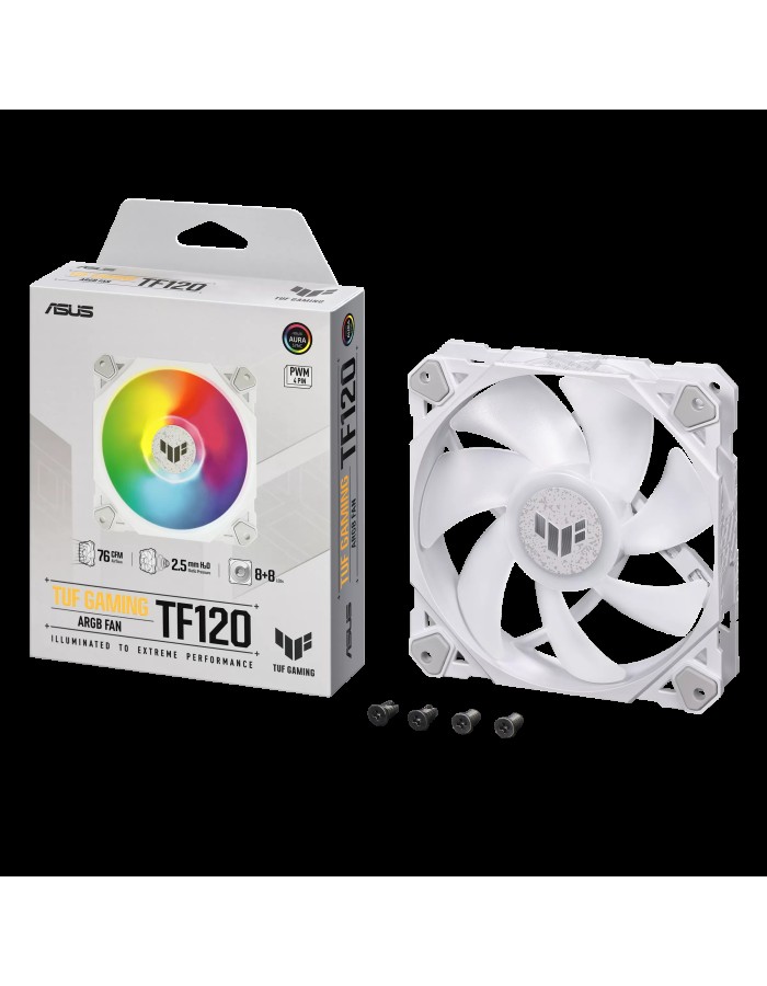ASUS Gaming Fan ARGB TF120 White ASUS Gaming Fan ARGB TF120 White