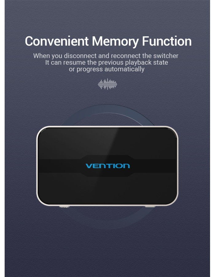 Vention HDMI Switch 3-Port 4K 2.0 w/Remote Control AFOH0