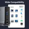 Vention HUB USB-C 8xUSB/2xHDMI/DP/MST/RJ45/SD/3.5mm/PD TPUH0 Vention HUB USB-C 8xUSB/2xHDMI/DP/MST/RJ45/SD/3.5mm/PD TPUH0