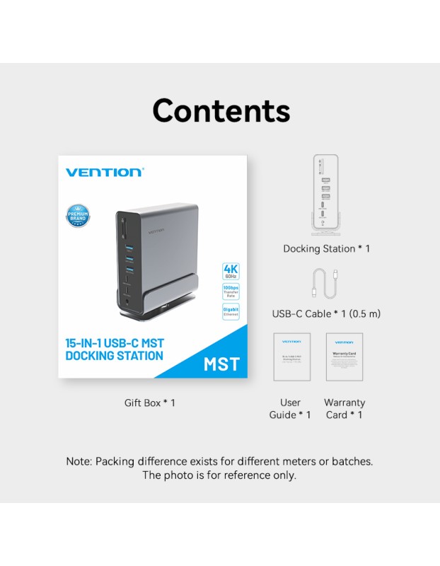 Vention HUB USB-C 8xUSB/2xHDMI/DP/MST/RJ45/SD/3.5mm/PD TPUH0 Vention HUB USB-C 8xUSB/2xHDMI/DP/MST/RJ45/SD/3.5mm/PD TPUH0