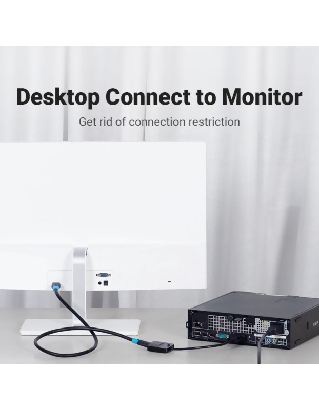 Vention Converter VGA+Audio to HDMI & USB Power 0.5m ACNBD