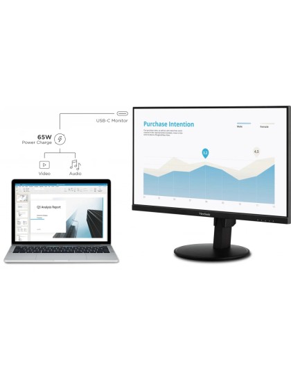 Viewsonic Monitor VG 27'' 2K IPS 75Hz Frameless/Ergonomic/Pivot/USB-C/PD/Speakers VG2709-2K-MHDU-2 Viewsonic Monitor VG 27'' 2K IPS 75Hz Frameless/Ergonomic/Pivot/USB-C/PD/Speakers VG2709-2K-MHDU-2