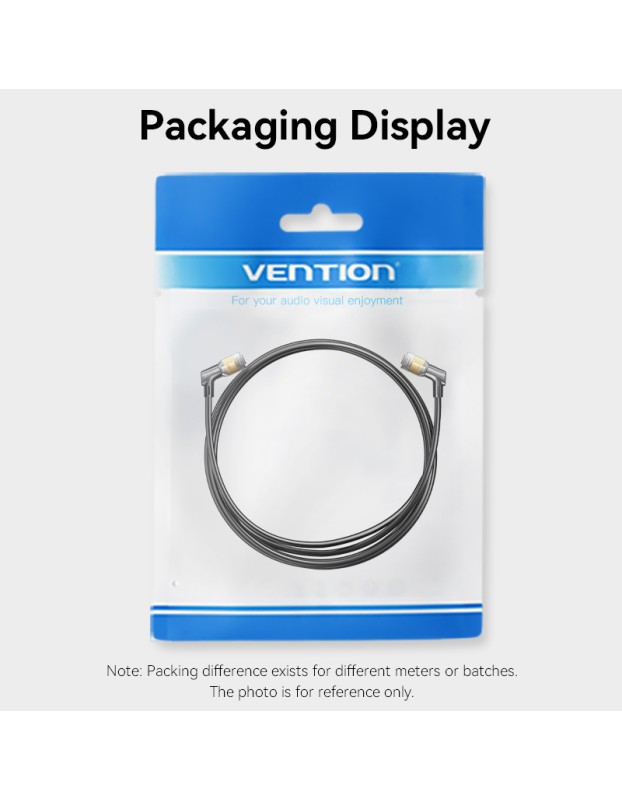 Vention NETWORK Cable Cat8 SFTP Rotate Right Angle Slim 2.0m Black IKLBH