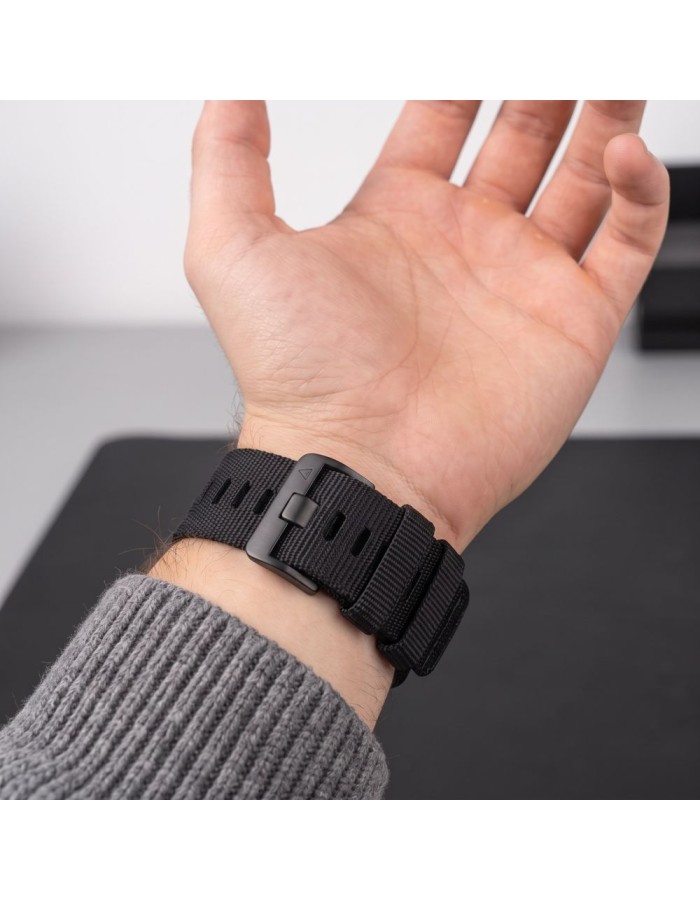 Tech-Protect Nylon Strap for Garmin Fenix 5X / 5X PLUS / 6X / 6X PRO / 7X / 8 (51 mm) - Black Tech-Protect Nylon Strap for Garmin Fenix 5X / 5X PLUS / 6X / 6X PRO / 7X / 8 (51 mm) - Black