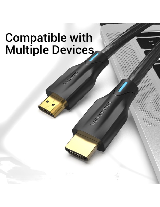 Vention HDMI Cable 2.1 8K Braided 1.0m AAUBF