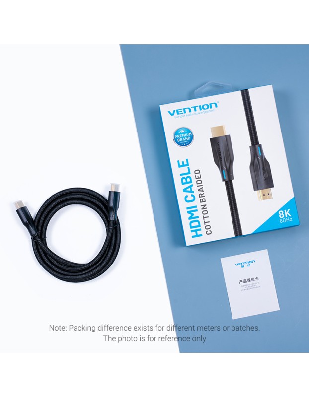 Vention HDMI Cable 2.1 8K Braided 1.5m AAUBG Vention HDMI Cable 2.1 8K Braided 1.5m AAUBG