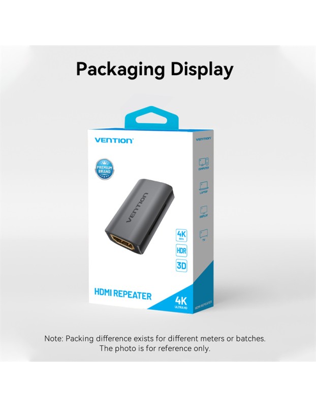Vention HDMI Repeater for Signal Amplification 4K60Hz AIWH0 Vention HDMI Repeater for Signal Amplification 4K60Hz AIWH0