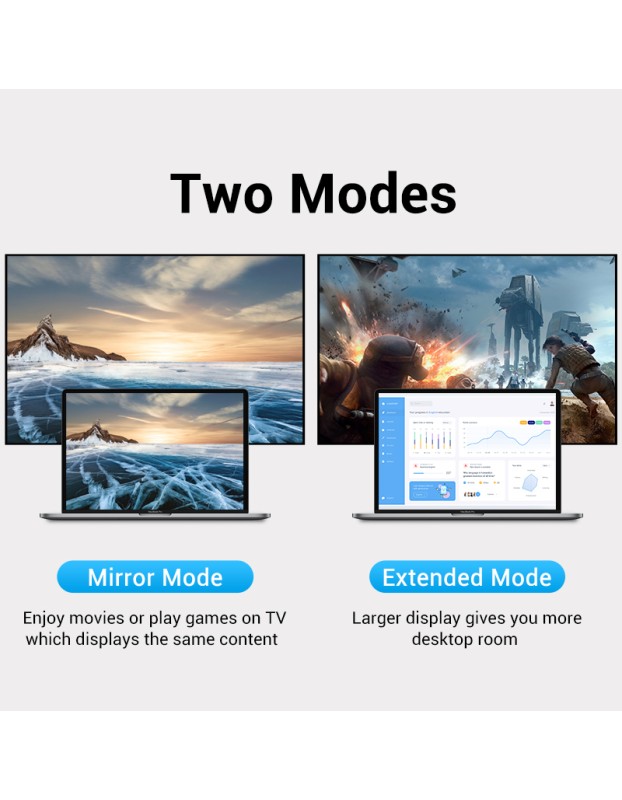 Vention Converter USB-C to DP Adapter 4K60Hz Metal TCCH0