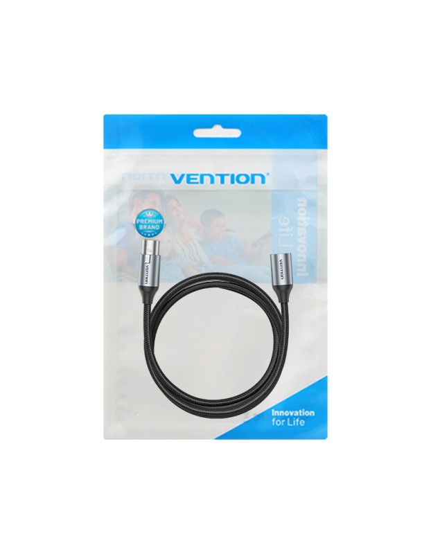 Vention AUDIO XLR M-F Cable Braided-Metal 5.0m BKHHJ