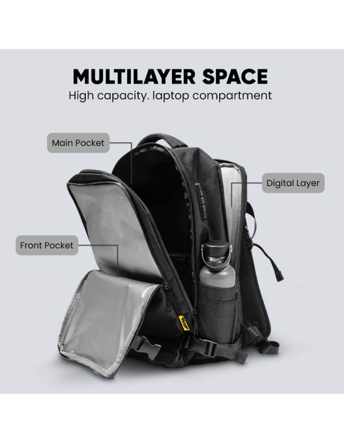 Armaggeddon NOMAD-15 Carbon Splashproof Gaming Bag with Lock & USB-C for up to 16'' Laptops Armaggeddon NOMAD-15 Carbon Splashproof Gaming Bag with Lock & USB-C for up to 16'' Laptops