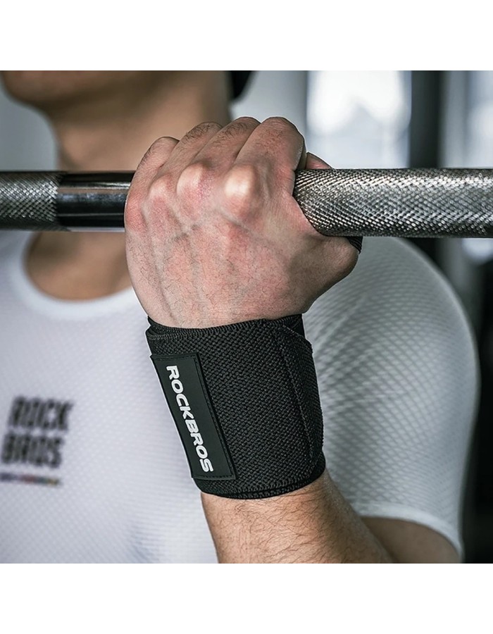 Rockbros 0431001 sports wristband - black (2 pcs.) Rockbros 0431001 sports wristband - black (2 pcs.)