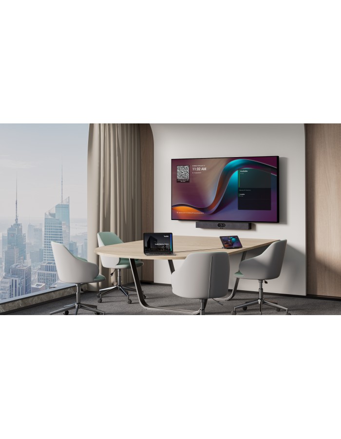 Yealink MeetingBar A25-031 All-In-One Video Bar with Touch Console Ultra-Wide Lens for Teams/Zoom & BYOD Focus Rooms