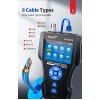 Noyafa Multi-Function Cable Tester with PoE, Ping, TDR Length Measurement, Port Flashing & NCV for RJ45, RJ11, BNC, CAT7 NF-8601S