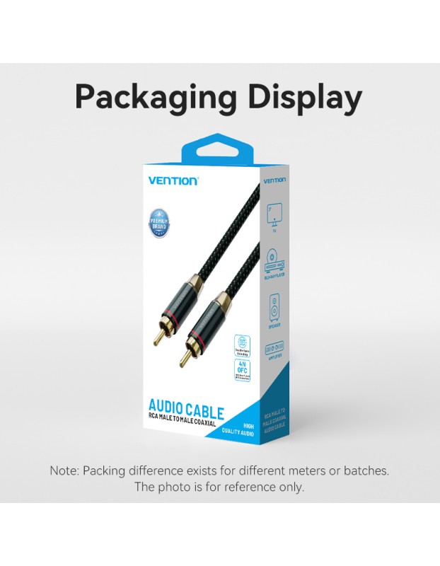 Vention AUDIO Digital Coaxial RCA Cable 2.0m BCTGH Vention AUDIO Digital Coaxial RCA Cable 2.0m BCTGH
