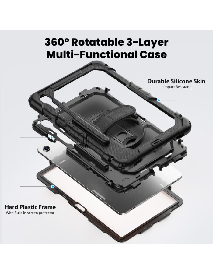 Tech-Protect Solid Case for Samsung Galaxy Tab S11 11.0 X730 / X736B - Black