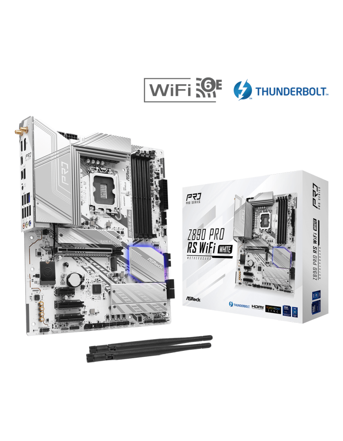 MB ASRock Z890 Pro RS WIFI White Motherboard