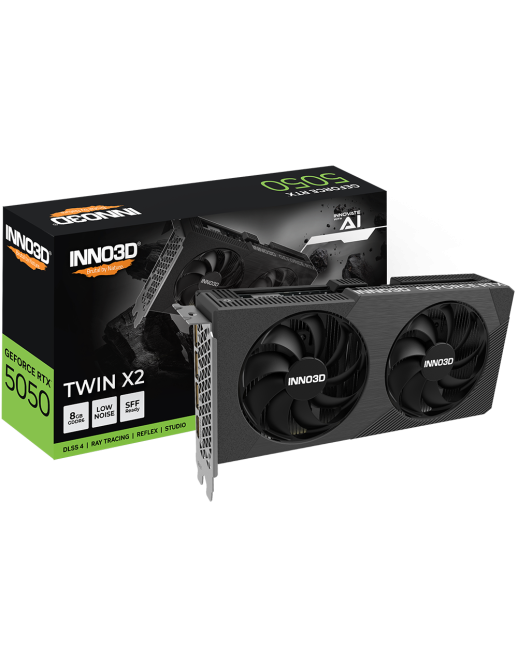 Inno 3D GeForce RTX 5050 8GB GDDR6 Twin X2 Inno 3D GeForce RTX 5050 8GB GDDR6 Twin X2