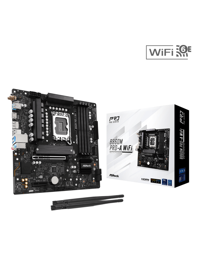 ASRock B860M Pro-A WiFi 1851 mATX HDMI/DP DDR5