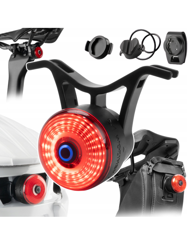 Wozinsky WIS-02 Waterproof Smart Tail Light 1pc - Black